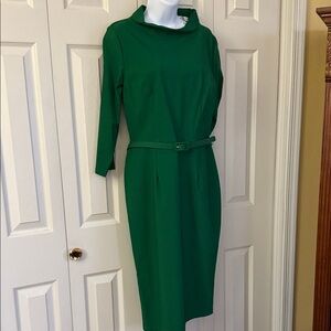 Chic Long Sleeve Green Dress